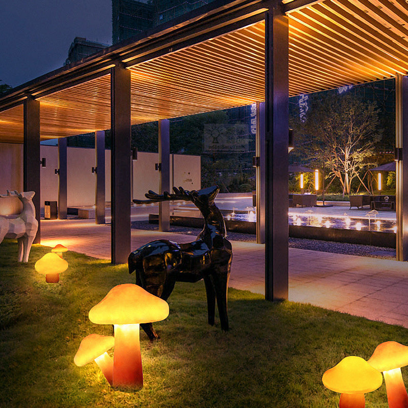 Mushroom Solar Path Light | LED Auto-On Glow | Garden & Walkway