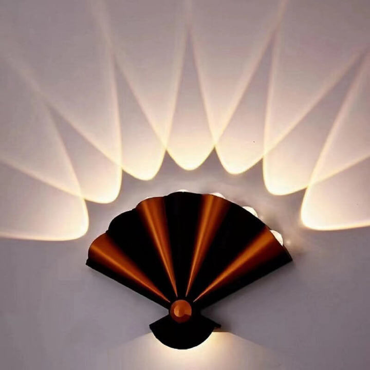 Fan Wall Sconce | RGB Multi-Color Ambient Glow | Living Room | Black
