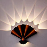 Fan Wall Sconce | RGB Multi-Color Ambient Glow | Living Room | Black