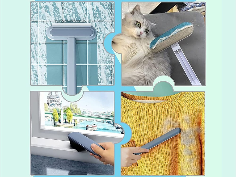 Pet Hair Remover Cleaner | Static Brush | Sofa & Floor | Light Blue