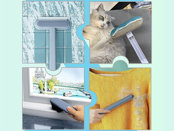 Pet Hair Remover Cleaner | Static Brush | Sofa & Floor | Light Blue