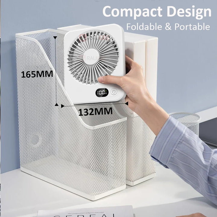 3 in 1 Portable Fan | 5 Speeds, LED Display | Bedroom & Desk