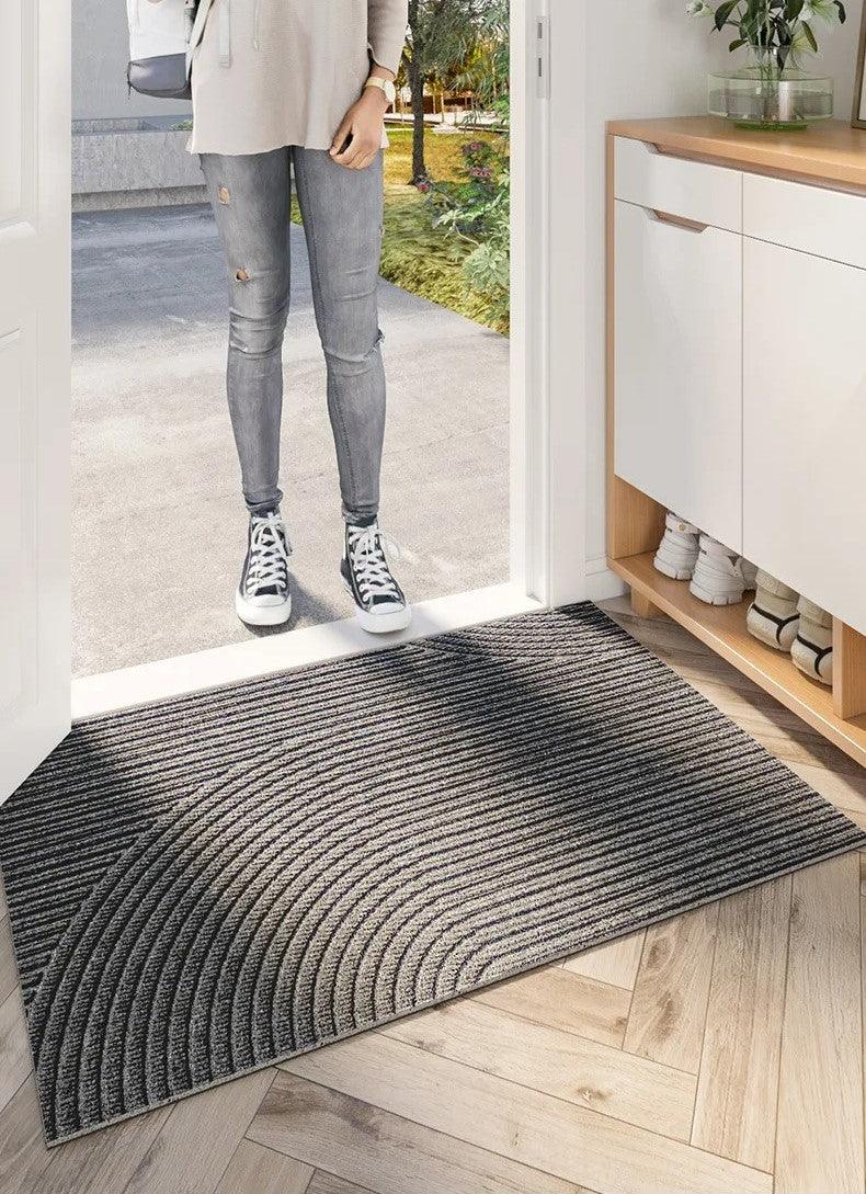 Geometric Doormat │ Non-Slip Backing Traps Dirt │ Entryway
