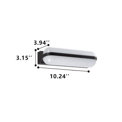 LED Outdoor Wall Light | Waterproof Porch Sconce | Patio Garden | Black