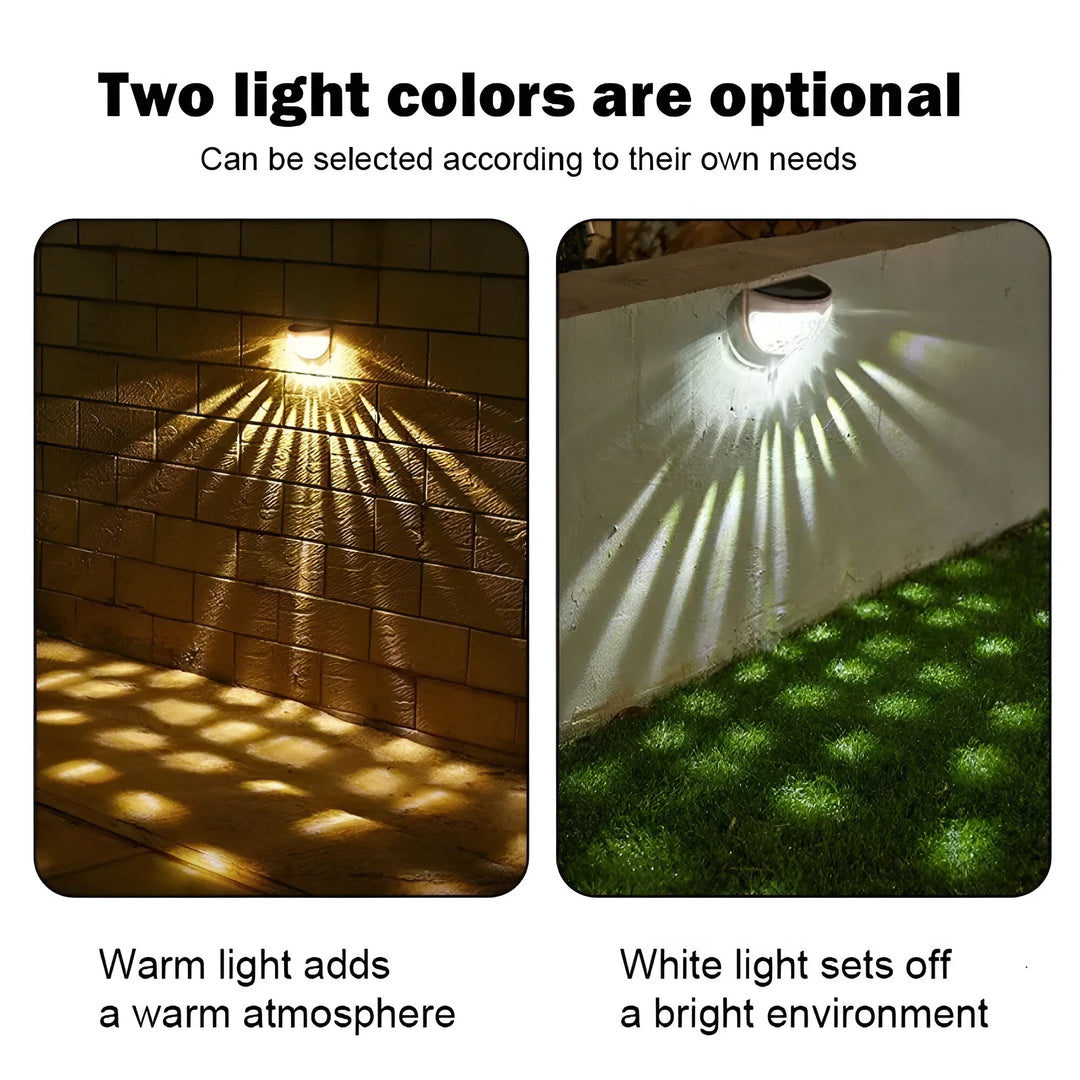 Solar Garden Wall Light | Weatherproof LED | Patio & Fence