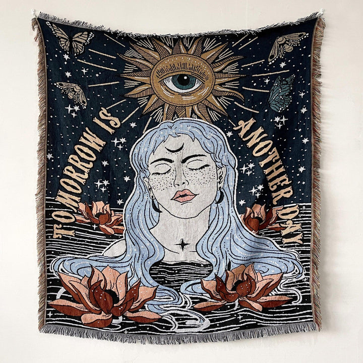 Evil Eye Beach Blanket | Cotton Fashion Towel & Camping Mat | Outdoor & Home