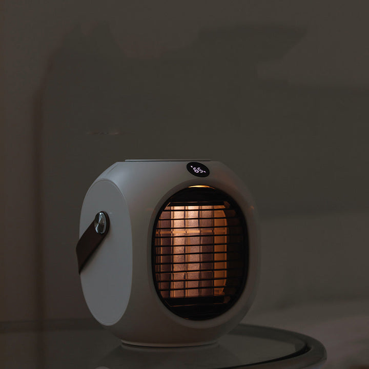 Portable Mini Air Cooler Fan | Water-Cooled Mist & Oscillating | Desktop & Bedside | White