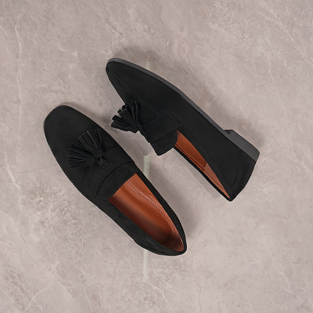 Women's Faux-Suede Tassel Loafers