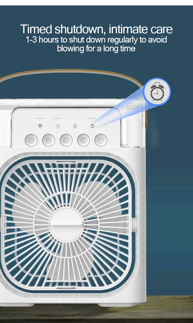 Portable 3-Speed Desktop Air Cooler Mist Cooling Fan