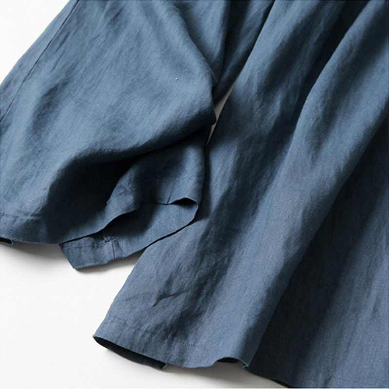 Women's High Waist Pleated Wide Leg Trousers