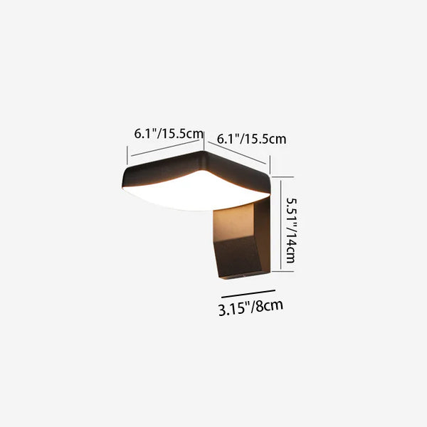 Modern Wall Sconce |  Aluminum , Waterproof | Porch, Path, Balcony
