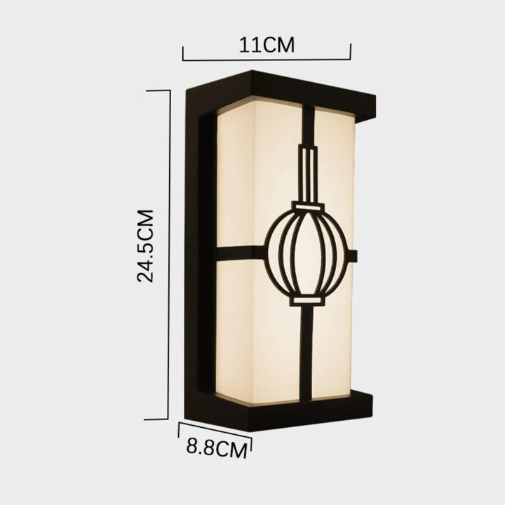 Modern LED Wall Sconce | Warm Light Fixture | Porch, Entryway & Patio