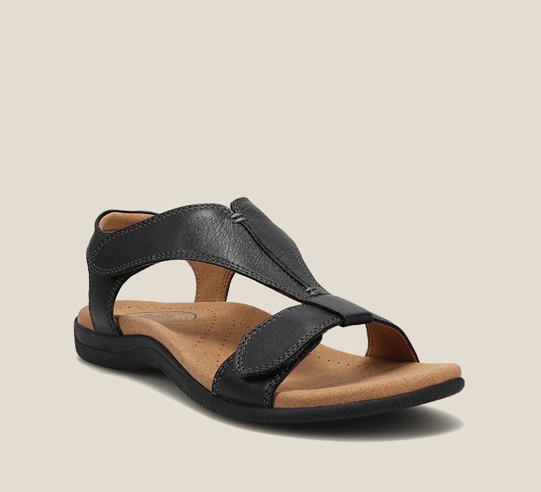 Covernorth Women’s Leather Strappy Comfort Sandals