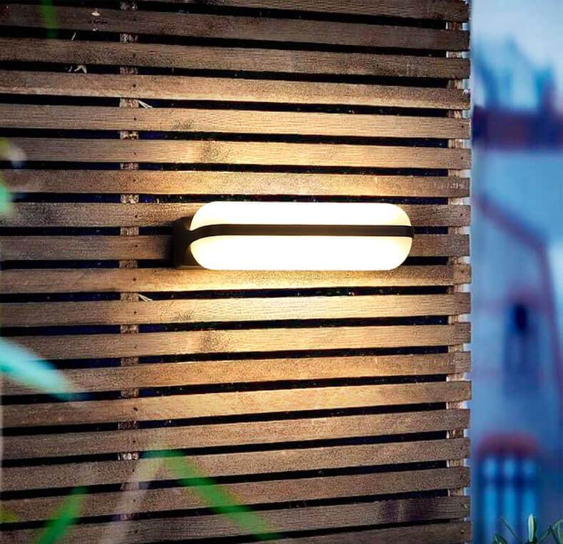 LED Outdoor Wall Light | Waterproof Porch Sconce | Patio Garden | Black