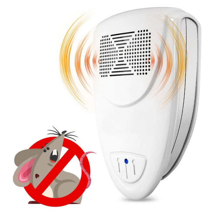 Pest Repellent │ Ultrasonic Waves & Safe │ Bedroom & Kitchen │ White
