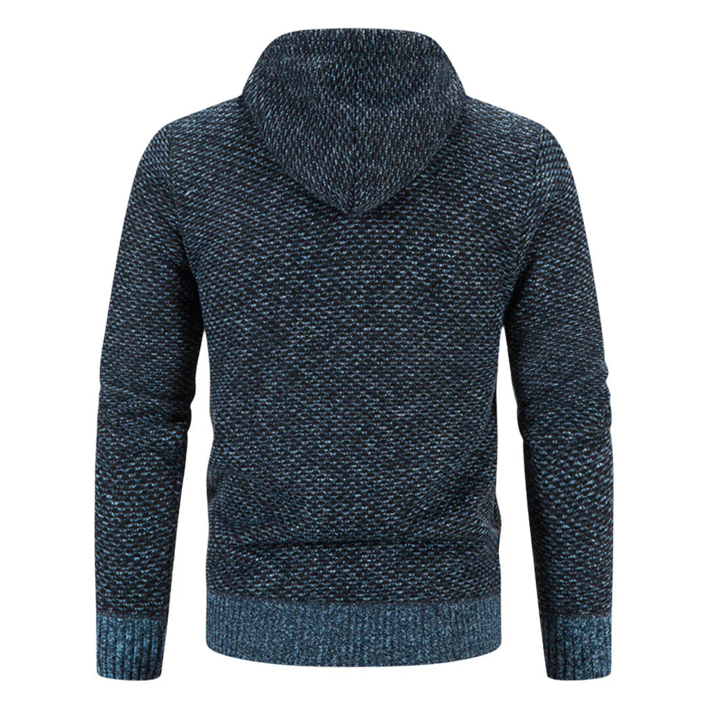 Covernorth Men’s Fleece-Lined Knit Zip-Up Hoodie