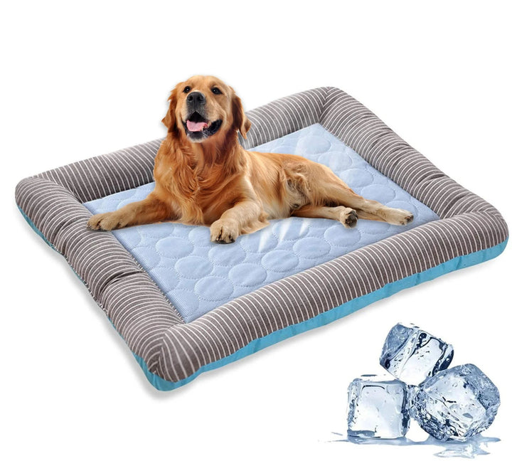 Cooling Dog Bed | Ice Silk Relief | Bedroom & Living Room