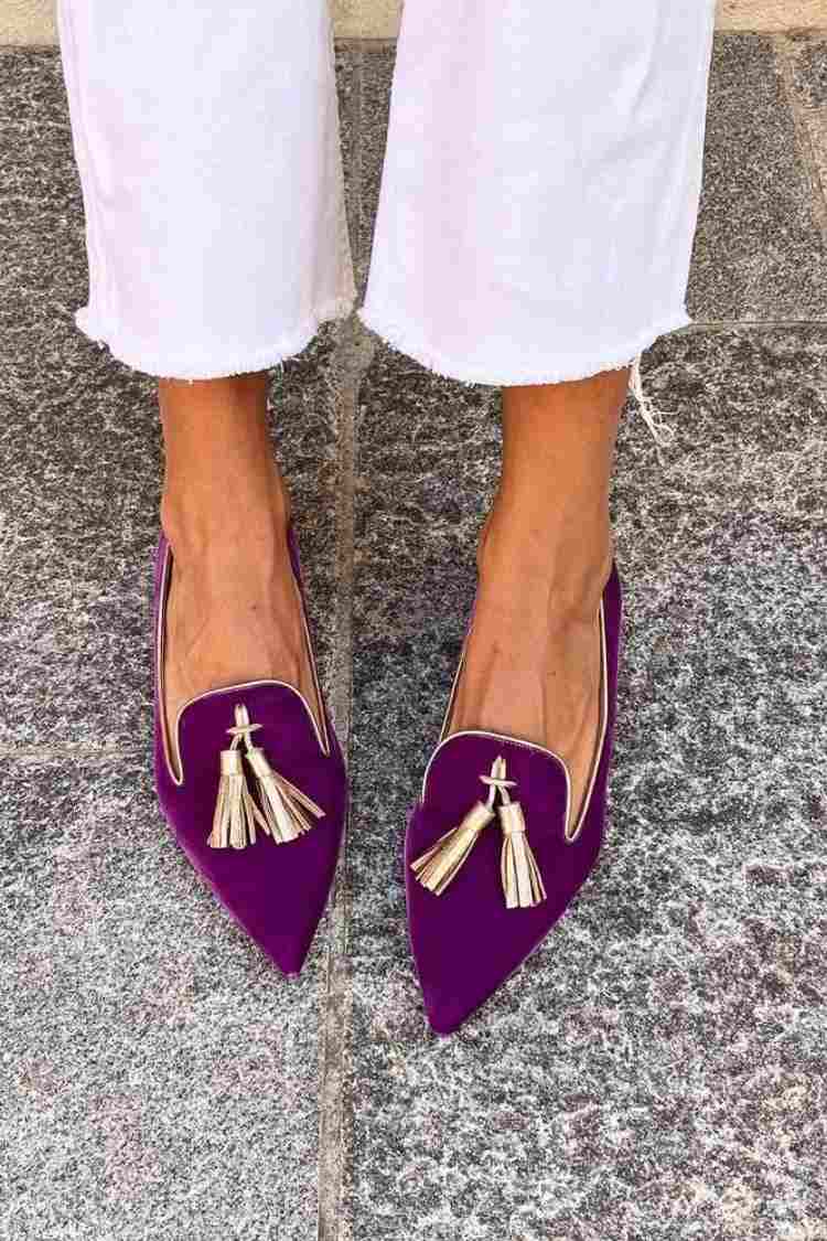 Covernorth Women’s Velvet Tassel Loafers