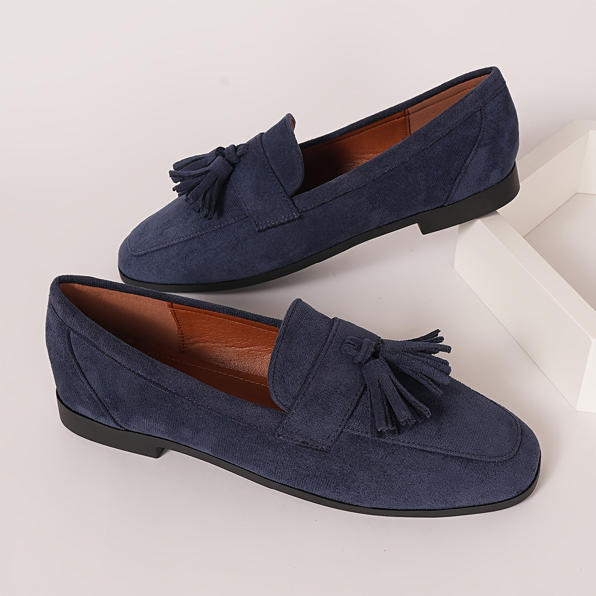 Women's Faux-Suede Tassel Loafers