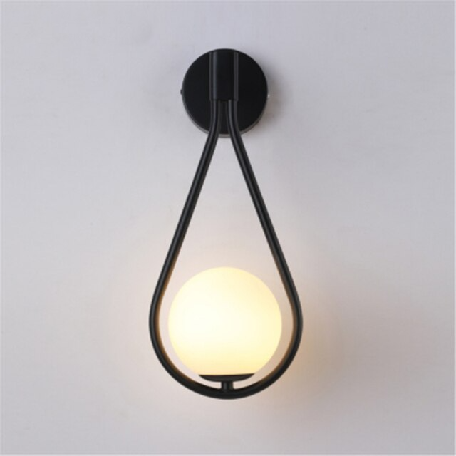Teardrop Sconce Lamp │ Frosted Glass & Warm Glow │ Bedroom & Hallway