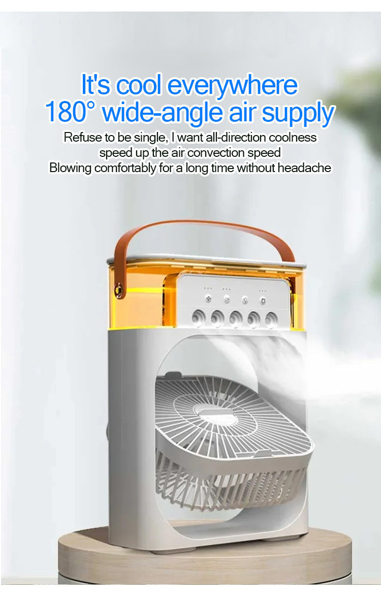 Portable 3-Speed Desktop Air Cooler Mist Cooling Fan