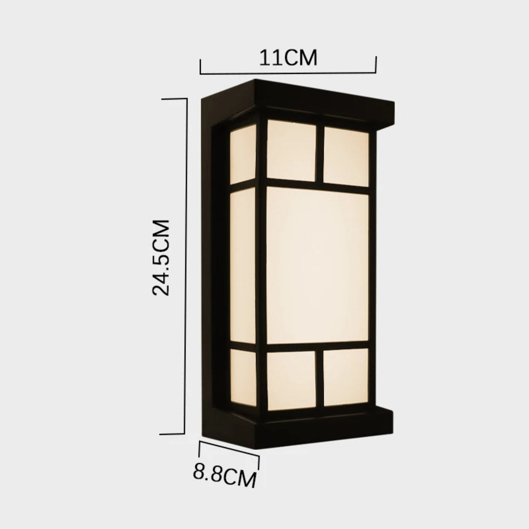 Modern LED Wall Sconce | Warm Light Fixture | Porch, Entryway & Patio