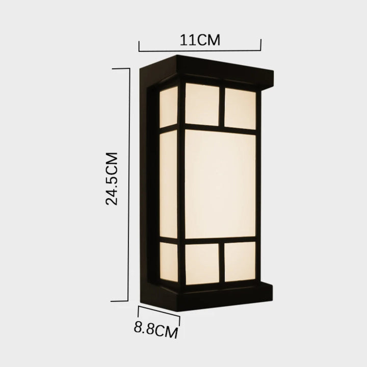 Modern LED Wall Sconce | Warm Light Fixture | Porch, Entryway & Patio