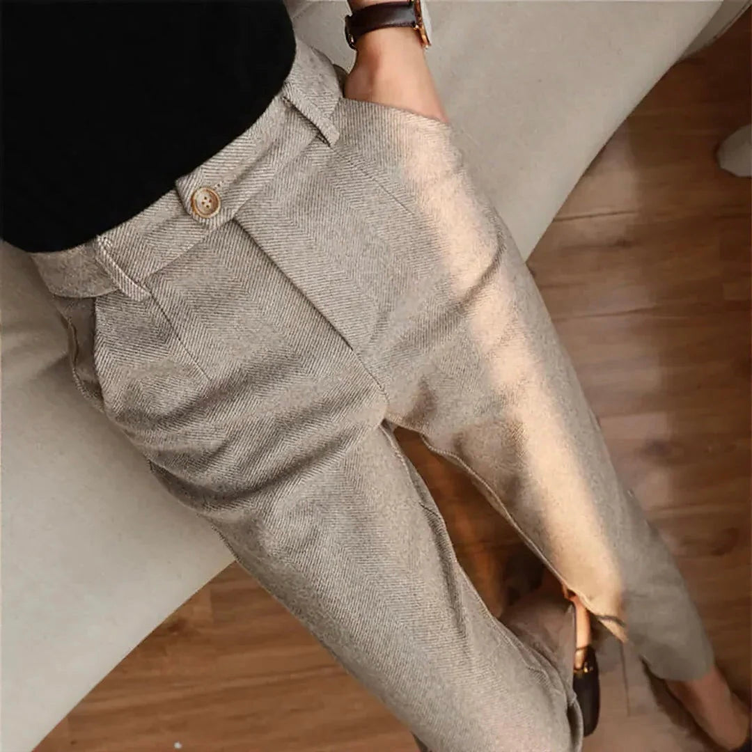 Women's Textured Tailored Trousers