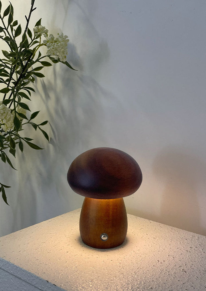 Mushroom Cordless Lamp | Touch Rechargeable | Bedroom Desk 