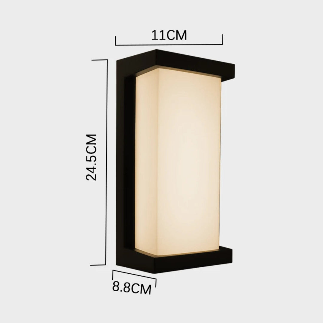 Modern LED Wall Sconce | Warm Light Fixture | Porch, Entryway & Patio