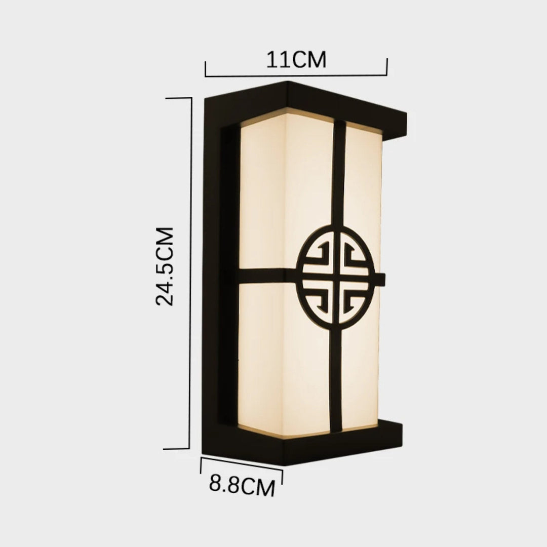 Modern LED Wall Sconce | Warm Light Fixture | Porch, Entryway & Patio
