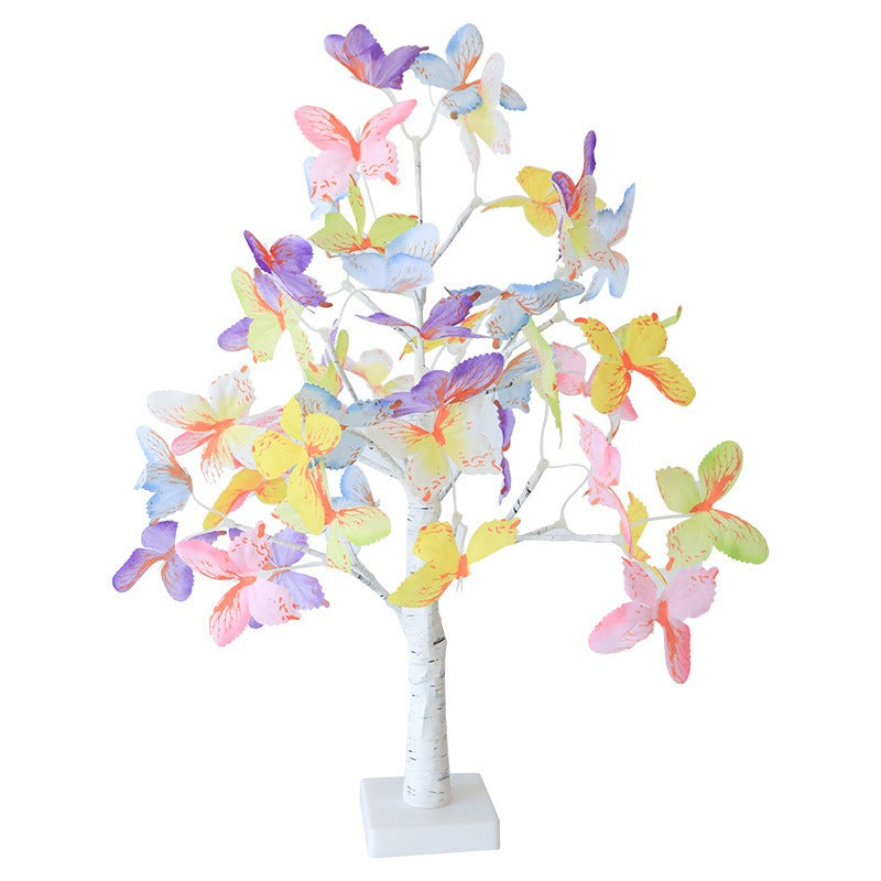 LED Butterfly Tree Lamp │ USB Battery Warm Glow │ Bedroom Party Decor