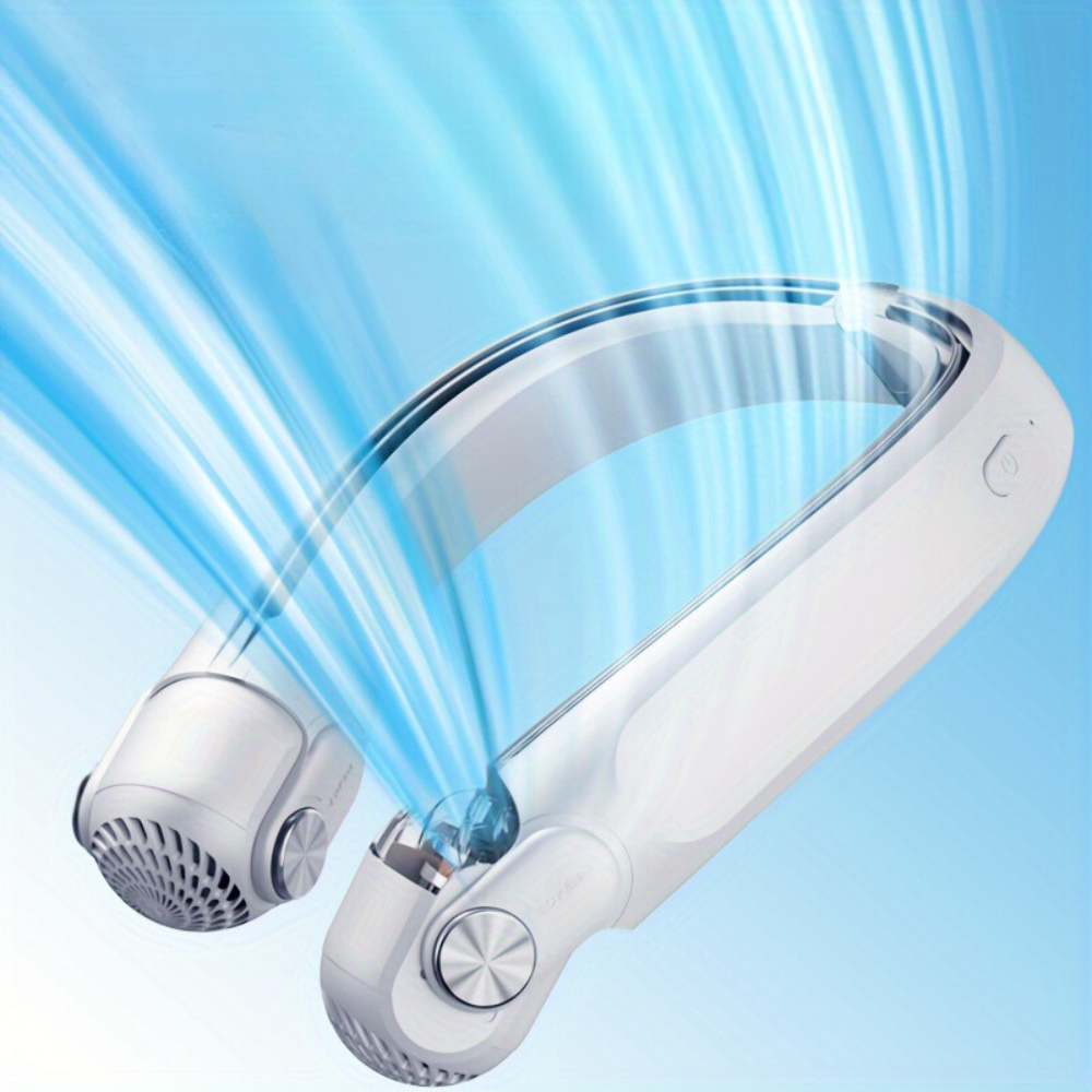 Portable Neck Fan | Rechargeable Bladeless, 3-Speed | Outdoor & Gym