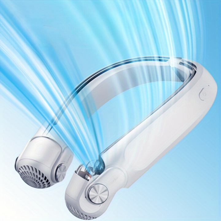 Portable Neck Fan | Rechargeable Bladeless, 3-Speed | Outdoor & Gym