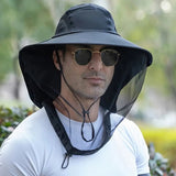 Sun Hat with Net | UV Protection, Bug Shield | Hiking & Fishing
