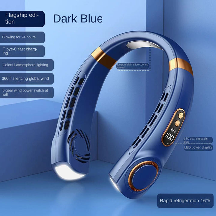 Portable Neck Fan Cooling Air Conditioner Hands-Free Wearable Cooler