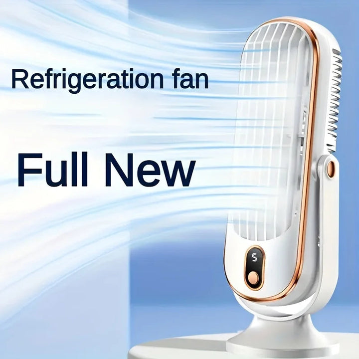 Portable Bladeless Tower Fan | Rechargeable Misting | Home Office