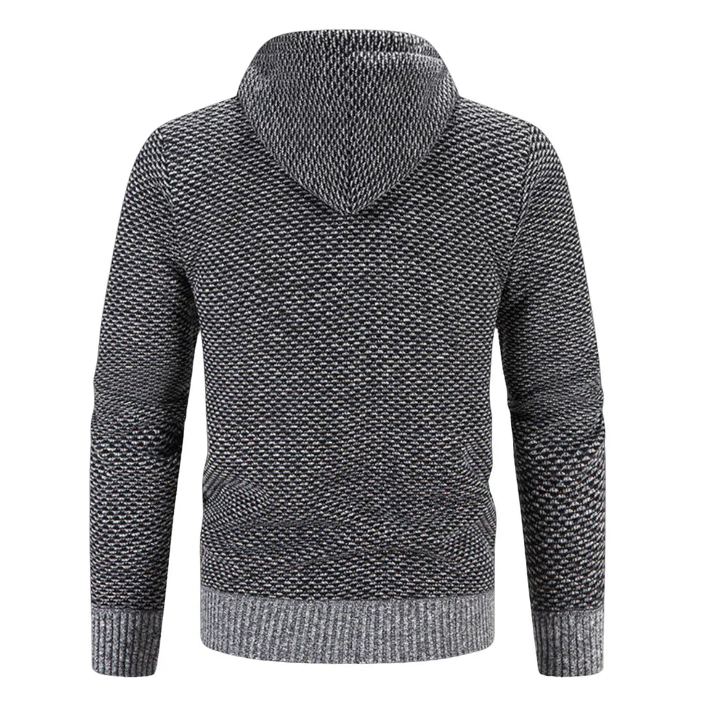 Covernorth Men’s Fleece-Lined Knit Zip-Up Hoodie