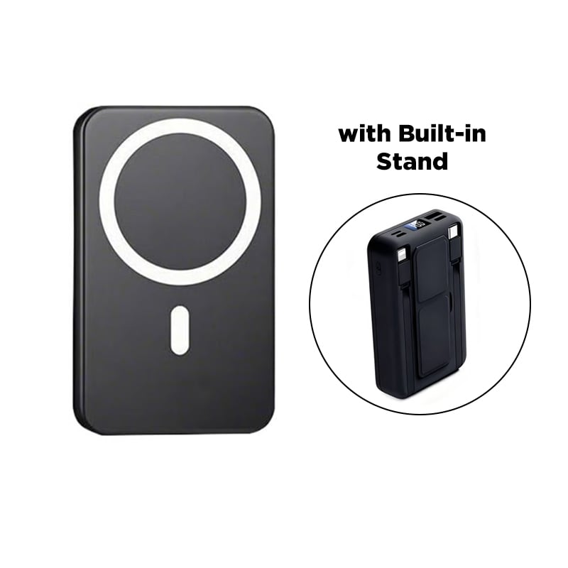 MagSafe Wireless Power Bank | Stand Charger | Travel & Desk