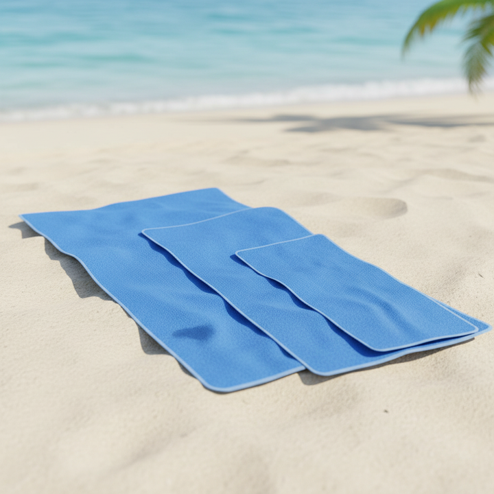 Microfiber Beach Towel Set | Sand Free Quick Dry | Seaside Travel