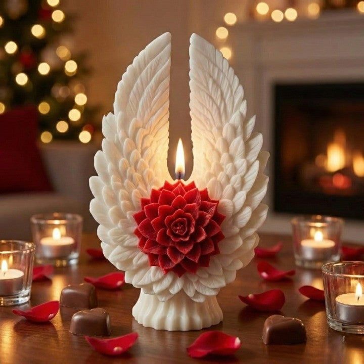Angel Wing Candle Holder | Sculptural Floral Decor | Altar & Table