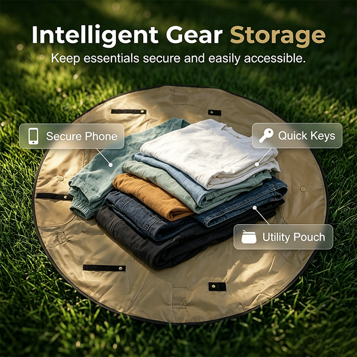 2-in-1 Picnic Mat Bag │ Large & Portable, Sand-Free │ Outdoor & Beach