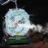 Portable Camping Fan │ Misting, LED & USB Port │ Tent & Outdoor