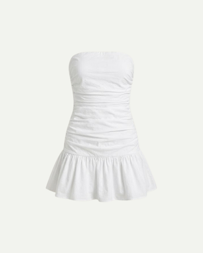 Covernorth Women’s Strapless Ruched Drop-Waist Mini Dress