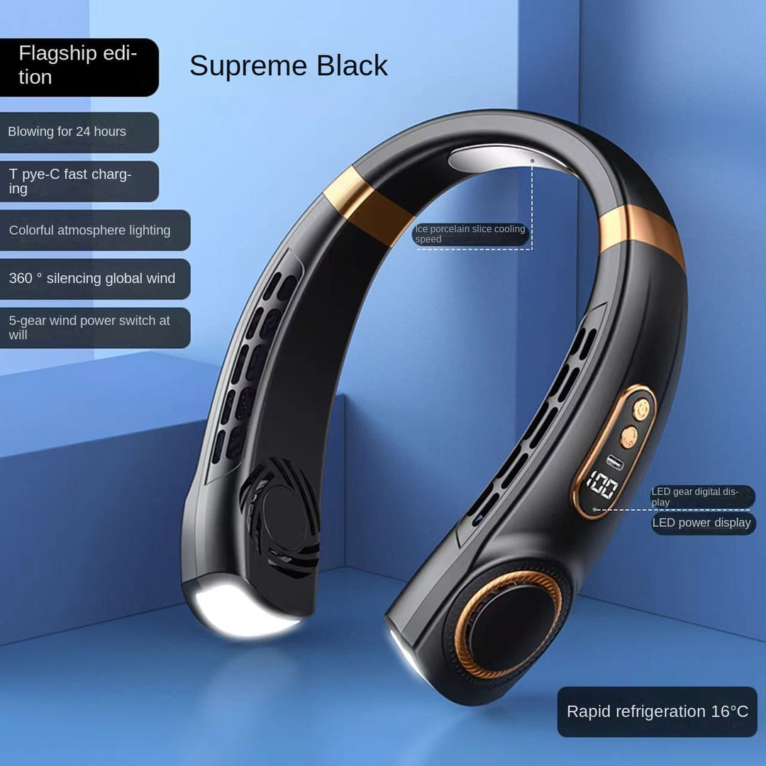Portable Neck Fan Cooling Air Conditioner Hands-Free Wearable Cooler