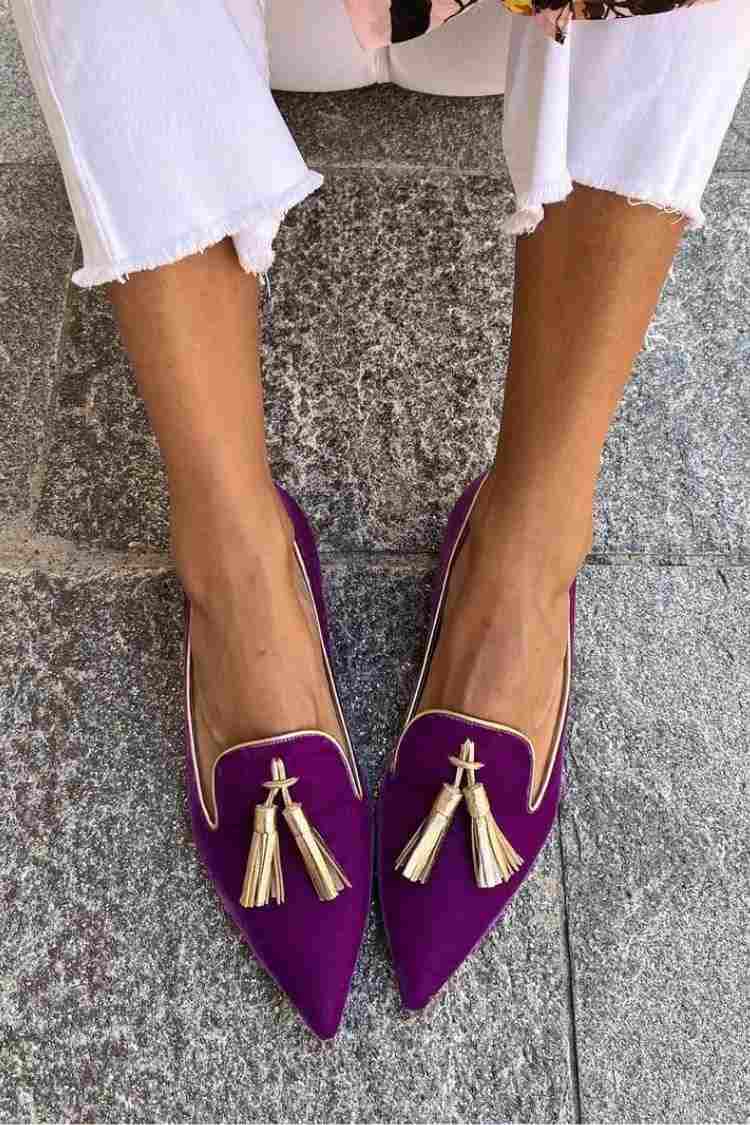 Covernorth Women’s Velvet Tassel Loafers