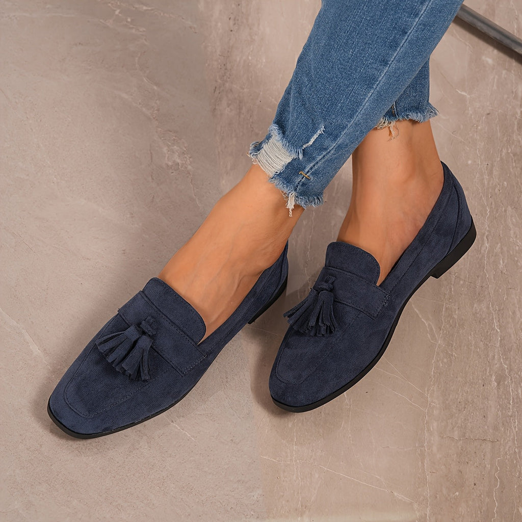 Women's Faux-Suede Tassel Loafers