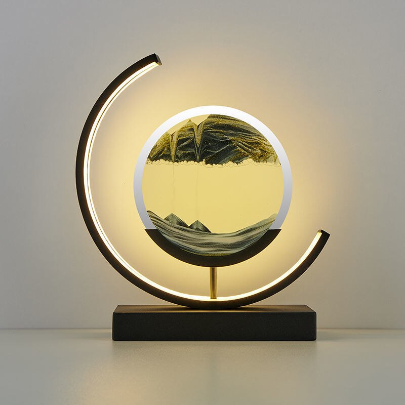 Moving Sand Art Desk Lamp