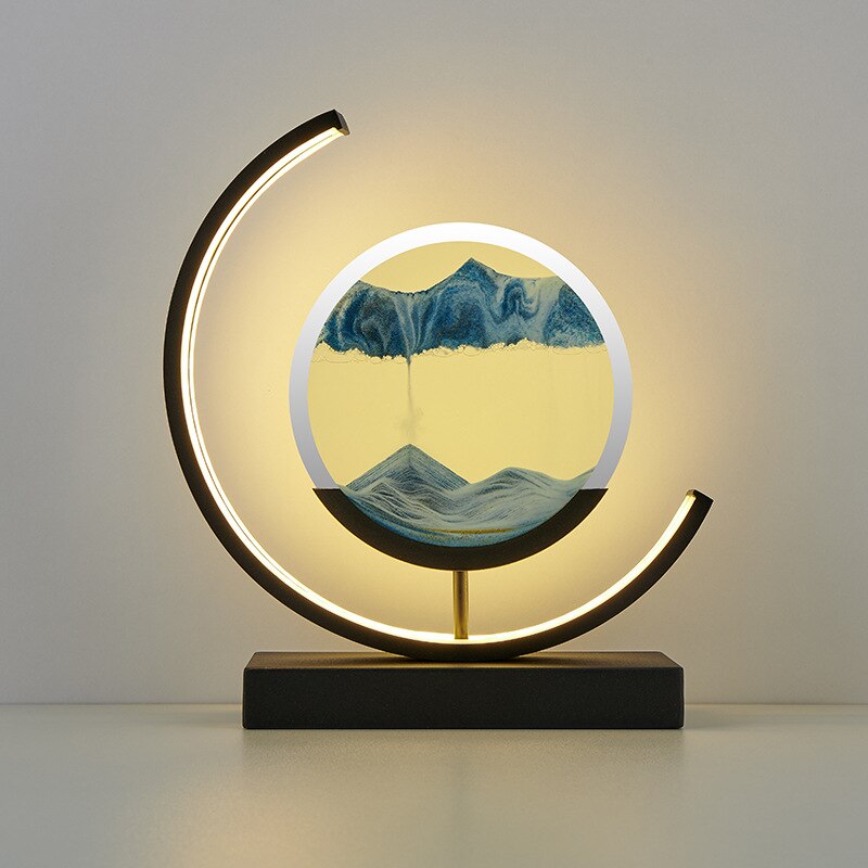 Moving Sand Art Desk Lamp