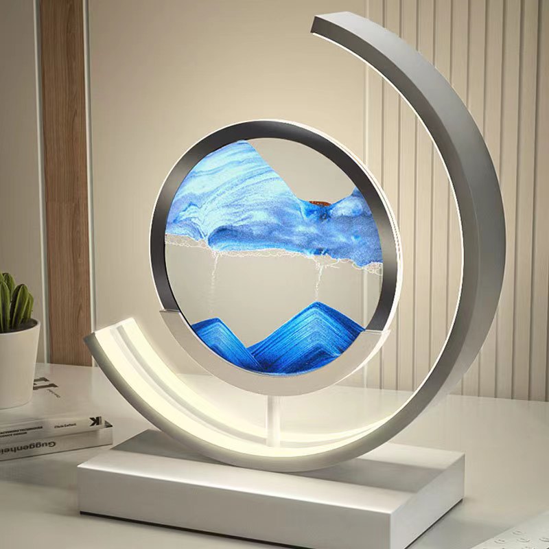 Moving Sand Art Desk Lamp